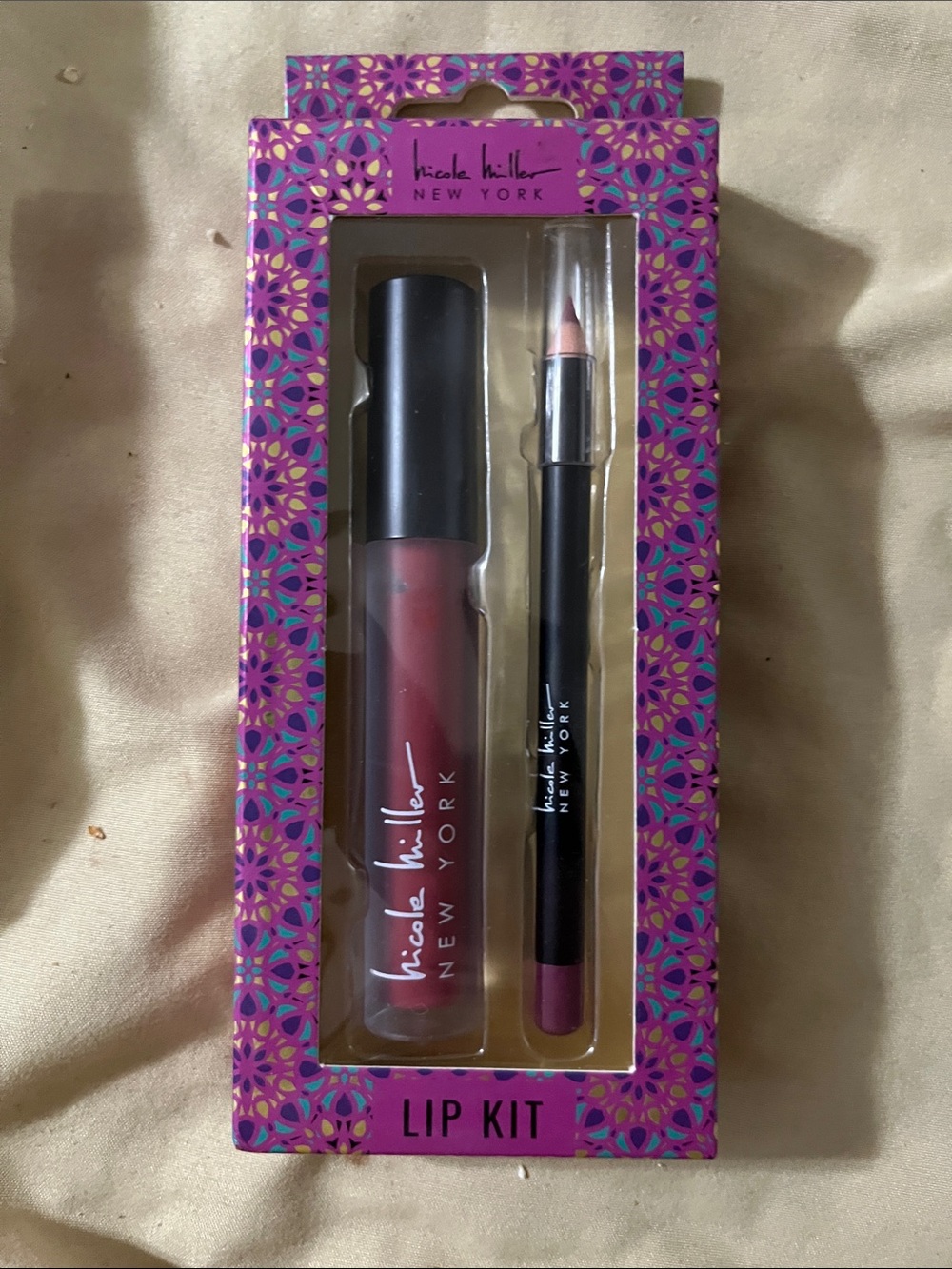 Nicole Miller lip  Kit - Mauve Pink